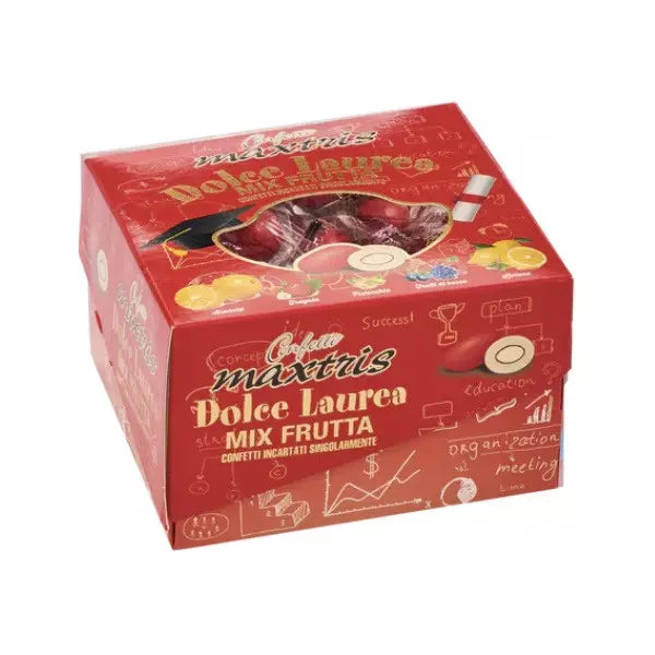 Confetti Ciocomandorla Mix Frutta Incartati Rosso 500g